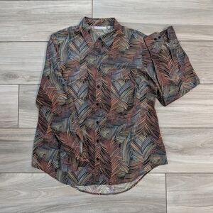 New NEXX York Silk Button Up Multicolor Shirt